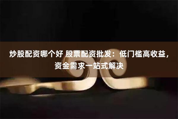 炒股配资哪个好 股票配资批发：低门槛高收益，资金需求一站式解决