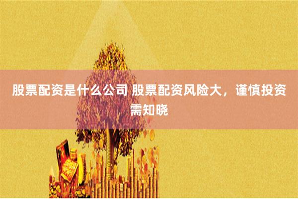 股票配资是什么公司 股票配资风险大，谨慎投资需知晓